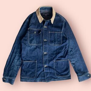 comme des garcons homme fw2012 denim chore coat